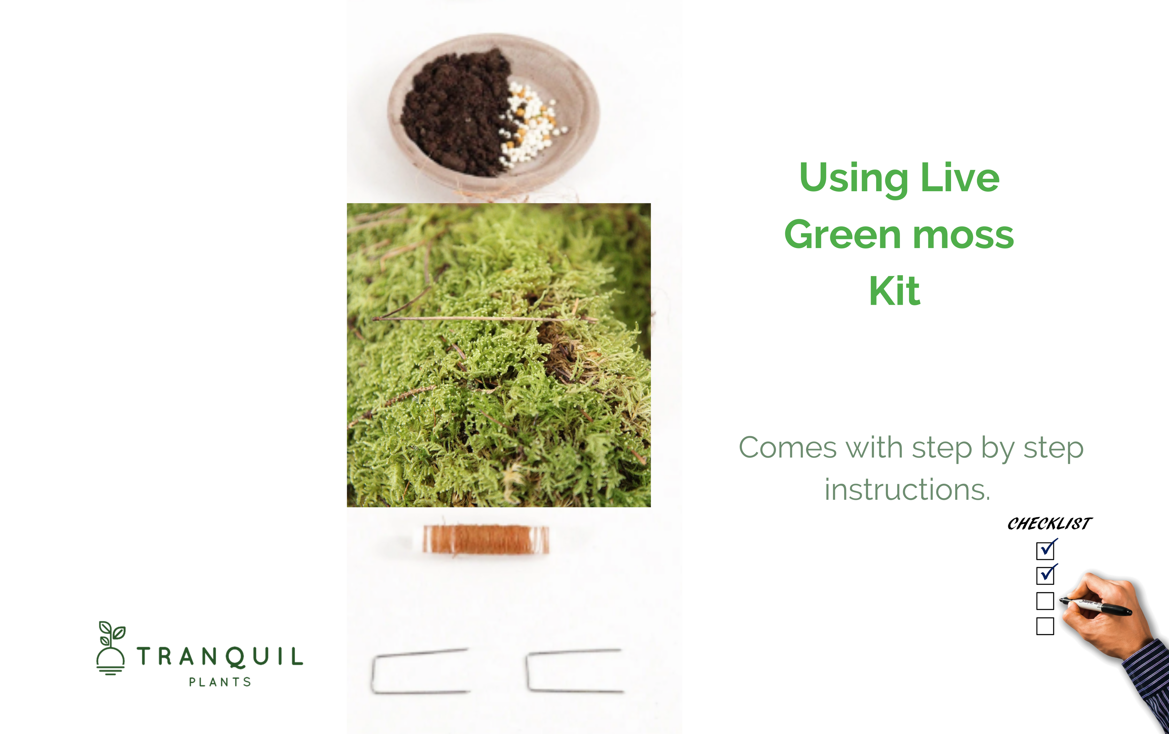 DIY Kokedama Kit | Live Moss & Coco-Fibre Wrap Kit