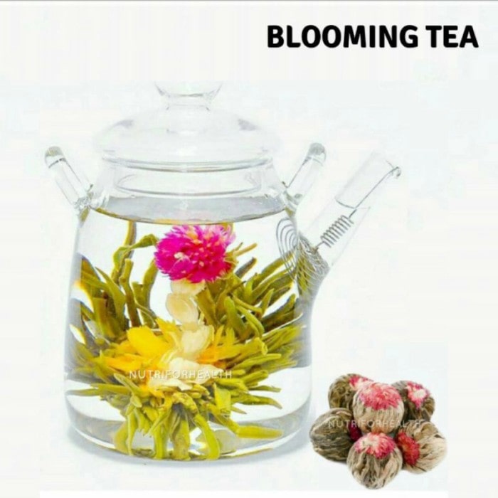 blossoming flower tea