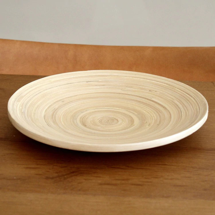 Bonsai Bamboo Round Tray Tranquil Plants Eco Gift 